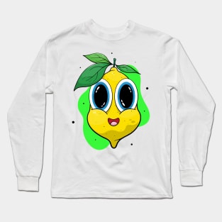 Happy kawaii lemon. Long Sleeve T-Shirt